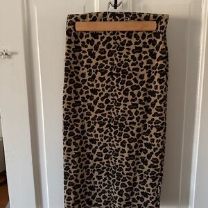 Zara pencil skirt cheetah print